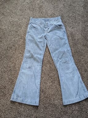 Jade Gray Corduroy Flared Kids Pants